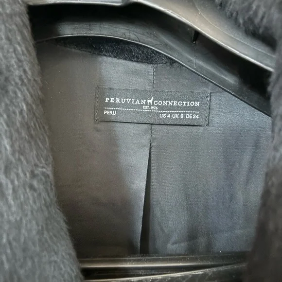 Peruvian connection alpaca coat perfect condition size small - Picture 6 of 7